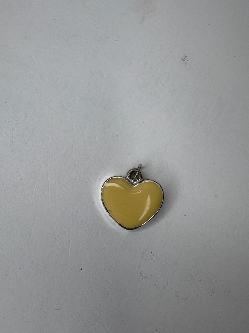 Yellow Heart Pendant Charm - Unbranded